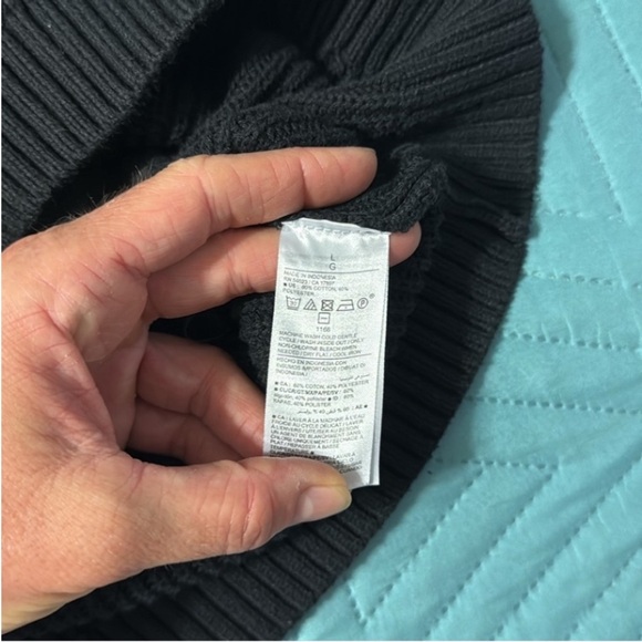 Old Navy Shaker Halter Black Size: L - Picture 4 of 5